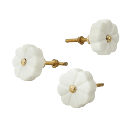 IRON & MARBLE KNOB (POLISH)